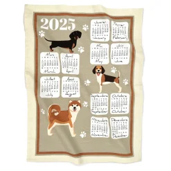 Torchons calendrier 2025 - plusieurs modèles