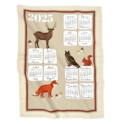 Torchons calendrier 2025 - plusieurs modèles