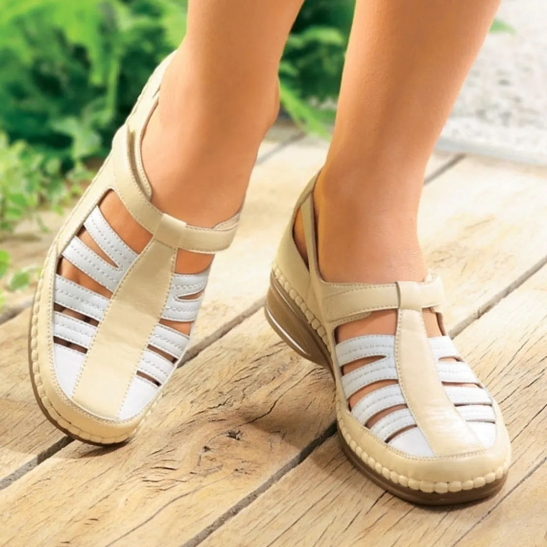 Trotteurs Tara Beige / Blanc