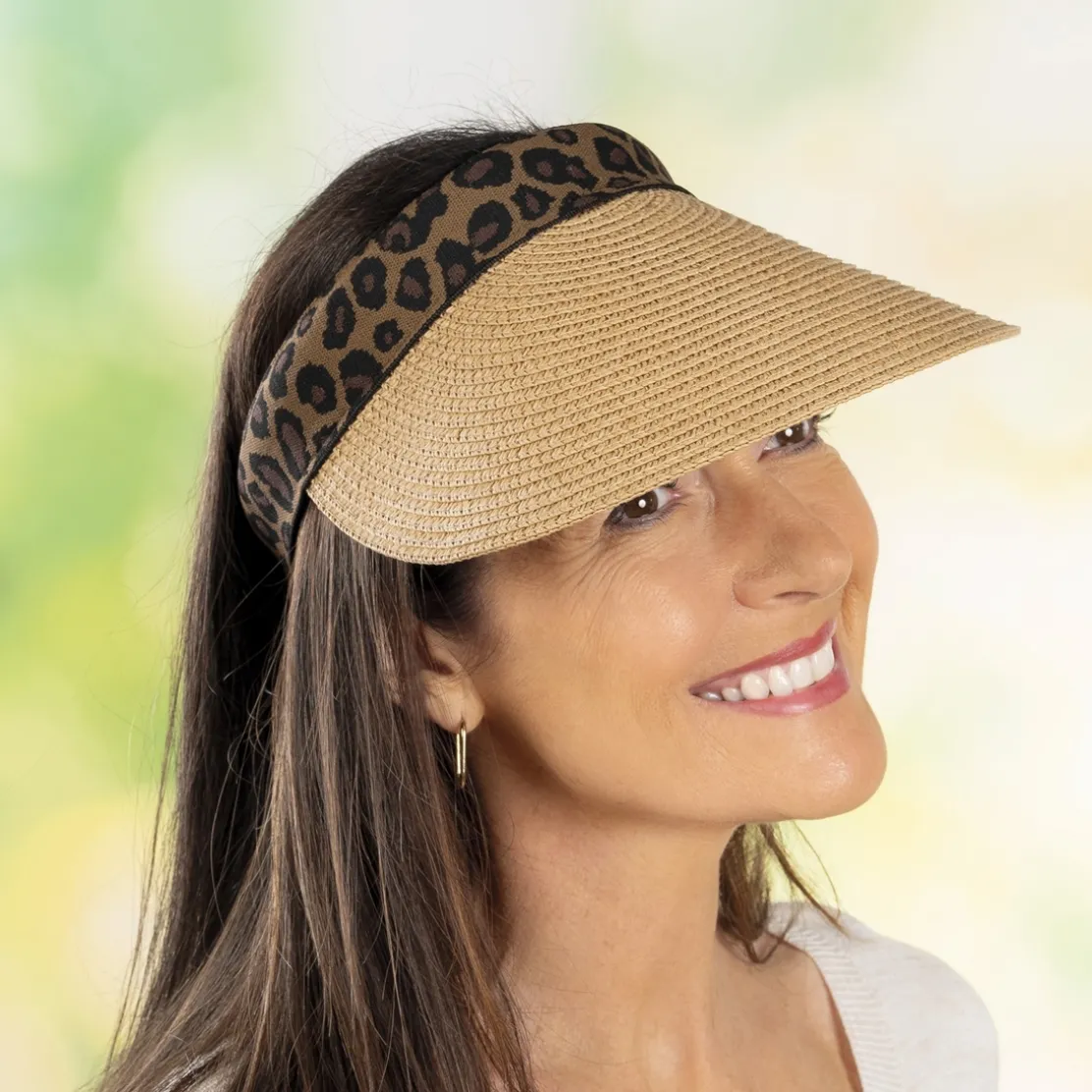 Visière imprimée léopard